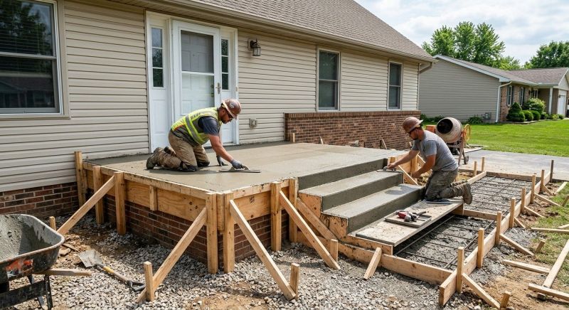 Concrete Porch Construction in Fort Collins, CO
