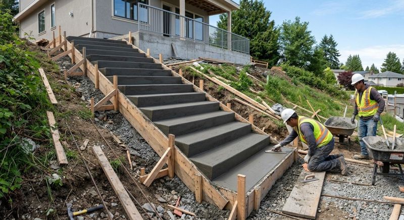 Concrete Stairs Installation in Denver, CO