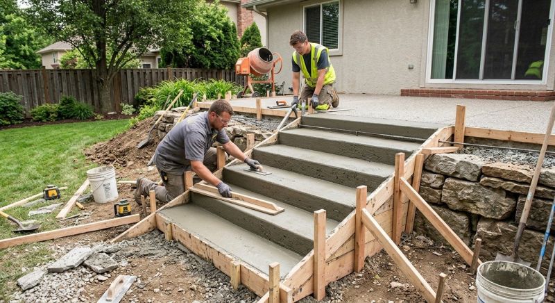 Cement Stairs Installation in Denver, CO
