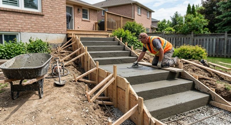 Concrete Stairs Installation in Sacramento, CA