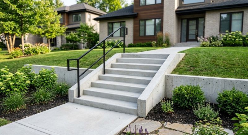 Concrete Stairway Installation in Denver, CO