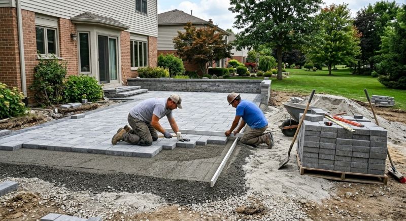 Paver Patio Construction in Boston, MA