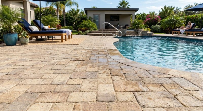 Poolside Hardscaping in Norwalk, CT