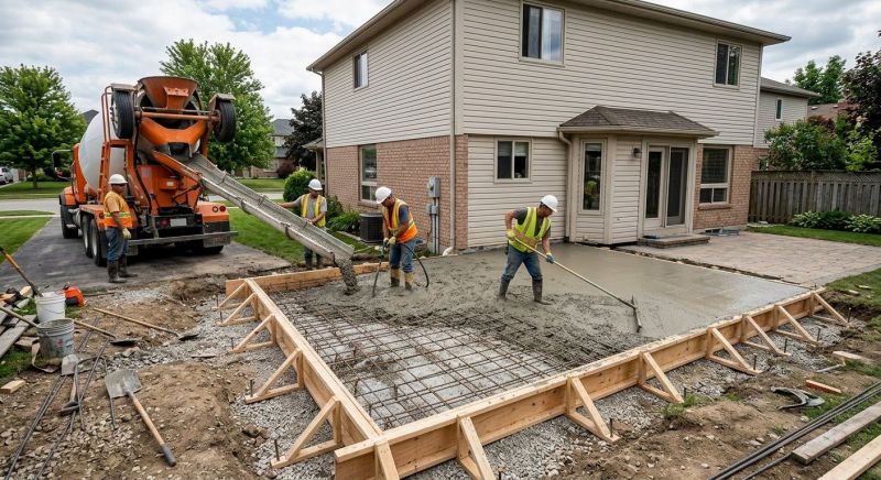 Porch Concrete Pouring in Salt Lake City, UT